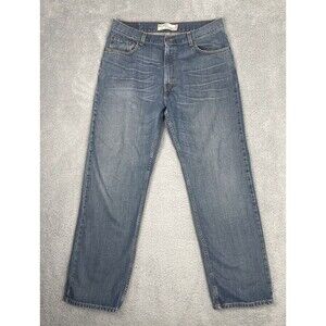 LEVIS 559 Jeans Men Waist 36" Relaxed Fit Straight Whisker Wash Denim Blue Loose